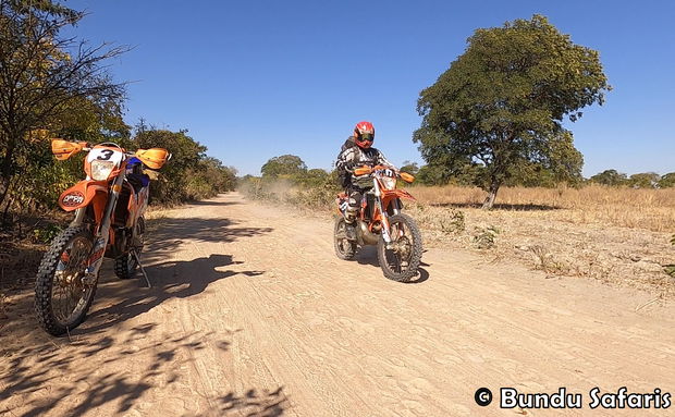 Enduro Motorbike riding in Africa