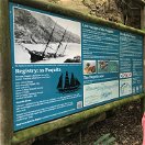New interpretive sign for the wreck of the Paquita at the Knysna Heads