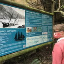 New interpretive sign for the wreck of the Paquita at the Knysna Heads New interpretive sign for the wreck of the Paquita at the Knysna Heads