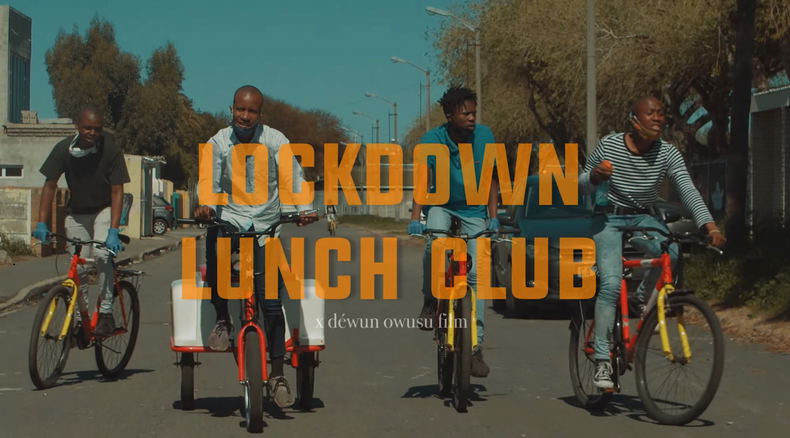 Lockdown Lunch Club movie - Screen grab via Cape Town LAPD on YouTube Lockdown Lunch Club movie - Screen grab via Cape Town LAPD on YouTube
