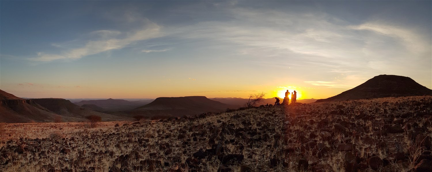 Sundown at Etendeka Namibia