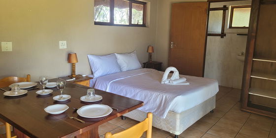 2 sleeper chalet double bed