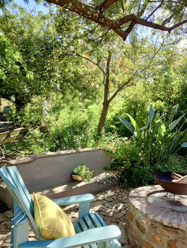 outdoor living and brazier