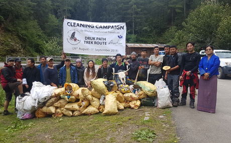 Clean Bhutan, Trash Free Bhutan, Bhutan Cleaning Campaign 