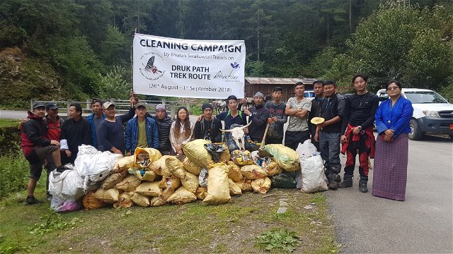 Clean Bhutan, Trash Free Bhutan, Bhutan Cleaning Campaign 