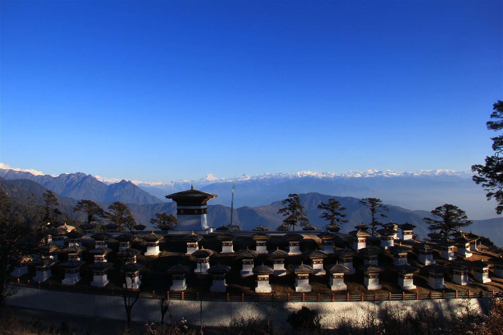 Dochula Pass, Bhutan, Snow Capped Mountain, Himalayas