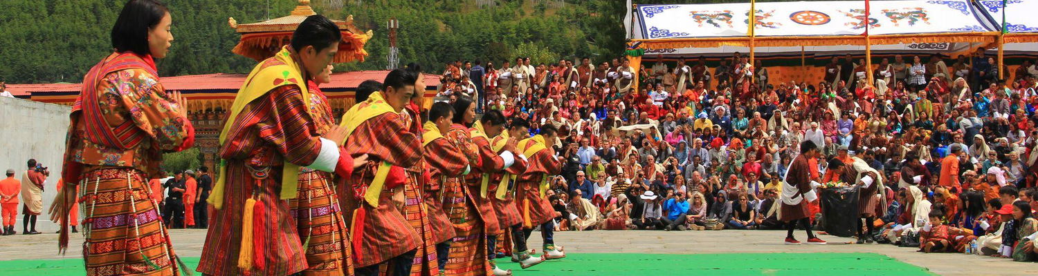 The National Dance during Thimphu Festival