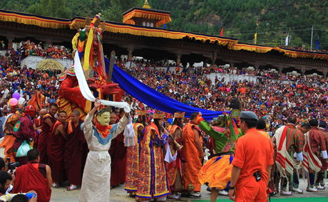 The Dance of the Lord of the Death at Thimphu Festival