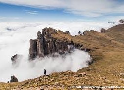 Hiking up Monks Cowl