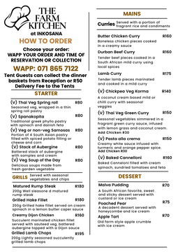 DINNER MENU