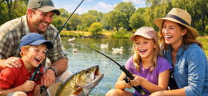 Holiday group fishing lesson special at SunOx Fishing (Oxbow Country Estate) - March to April 2026
