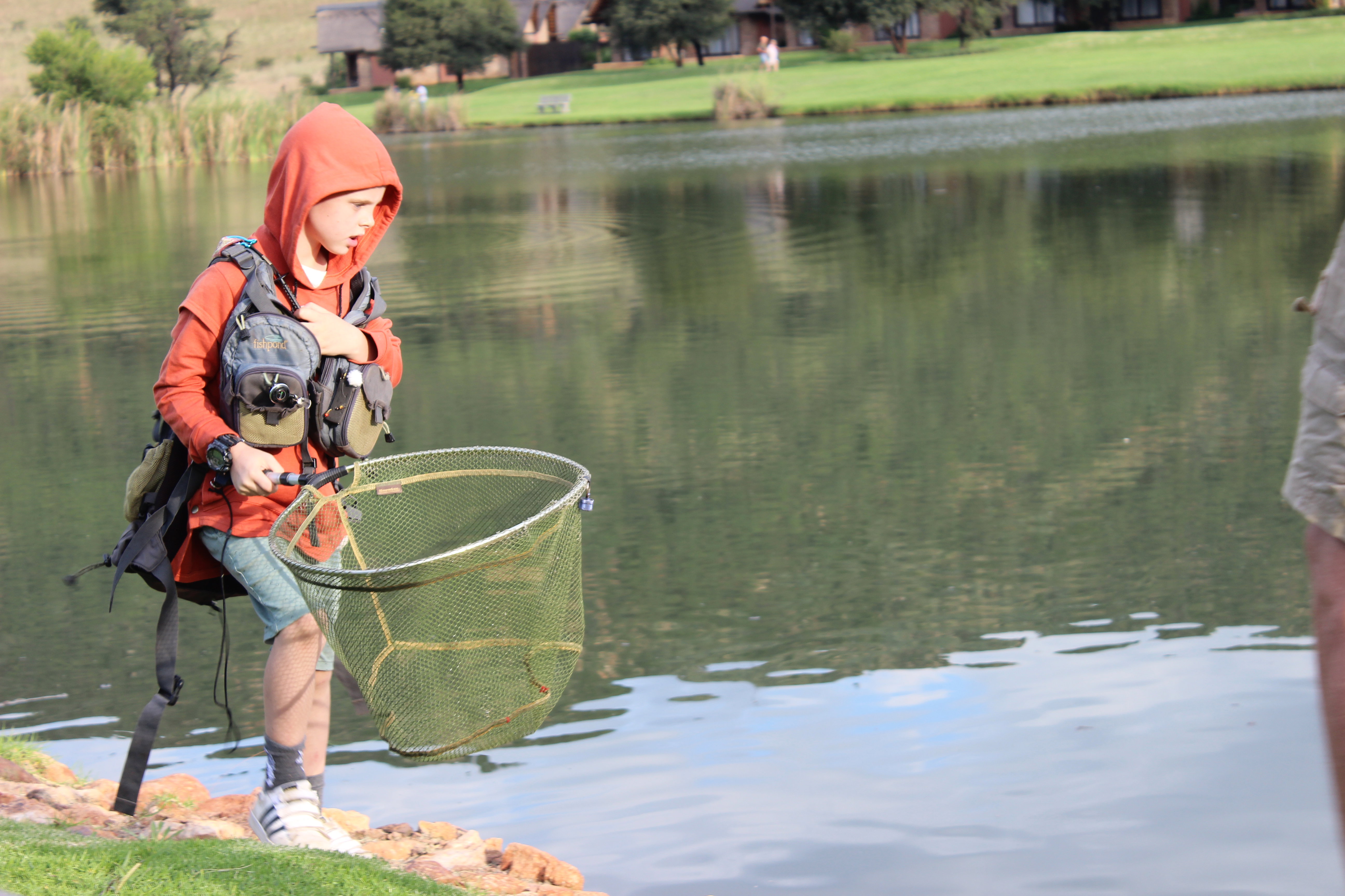 Healthy outdoor experience when parents can bring their kids to catch, prepare and cook a trout together.
