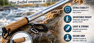 Streamside Wading Staff - Safe and comfortable wading & hiking
