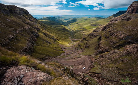 Sani Mountain Pass into Leshoto from the Southern Drakensberg