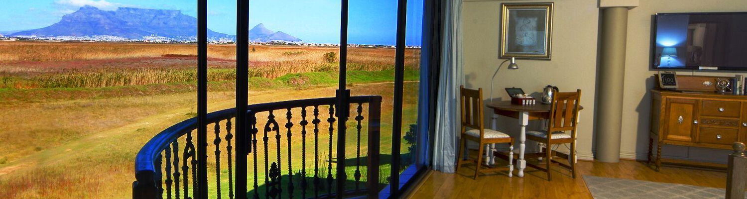 Uninterupted Table Mountain view from our presidential suite