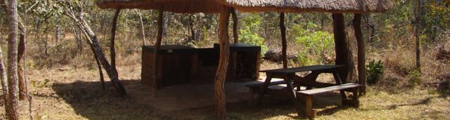 Each campsite has a braai and picnic bench, some have shelters