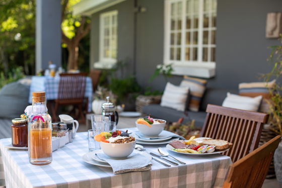 Breakfast by the pool Breakfast by the pool