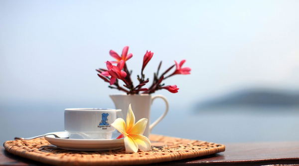 Coffee and tea at the restaurant