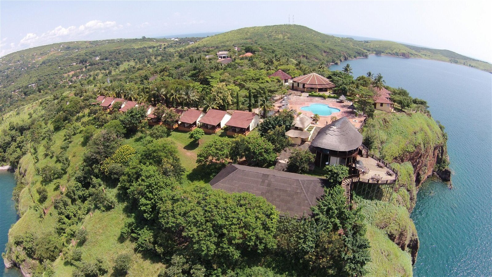 Bird's-eye view of Kigoma Hilltop Hotel 