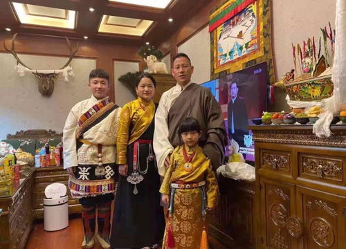 Basant`s family during Losar