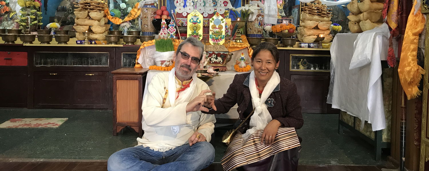 During Tibetan New year Tibetan people visit every Temples to receive blessing and offer donations