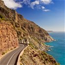 A scenic costal drive along the Chapmans peak drive in Cape Peninsula Cape Town