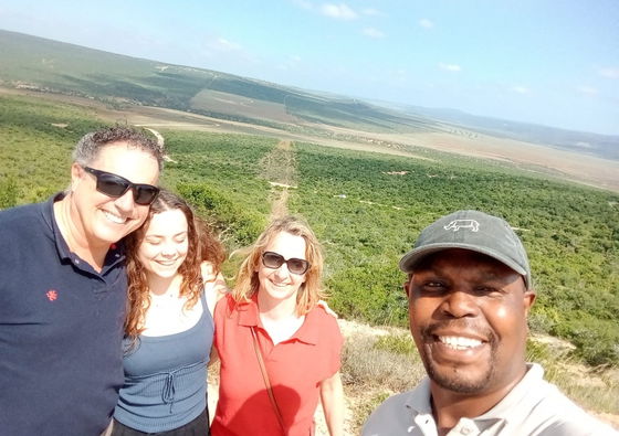 Picture of Into Tours guide at Addo Elephant National Park at the Zuurburg lookout point while on an addo tour 