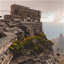Table Mountain Aerial Cableway is a cable car transportation system offering visitors a five-minute ride to the top of Table Mountain in Cape Town,