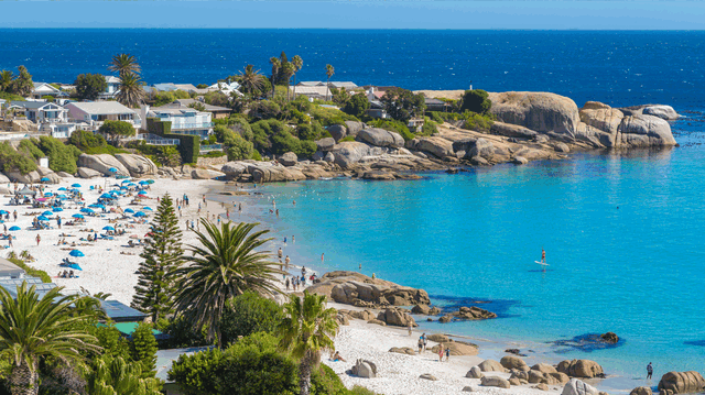 Relaxing at Camps Bay Beach – Enjoy Sun, Sand, and Stunning Views of the Twelve Apostles