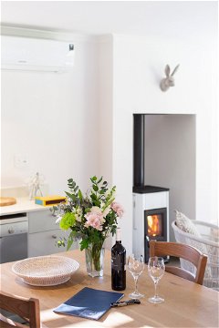 A fireplace keeps you warm during Stellenbosch winters