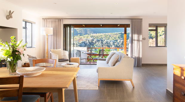 View from Cottage "Muriel" at Mont Angelis Retreat in Stellenbosch, Upper Blaauwklippen Valley