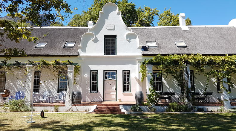 Manor House at Mont Angelis Cap Dutch Historic house in Stellenbosch from 1694