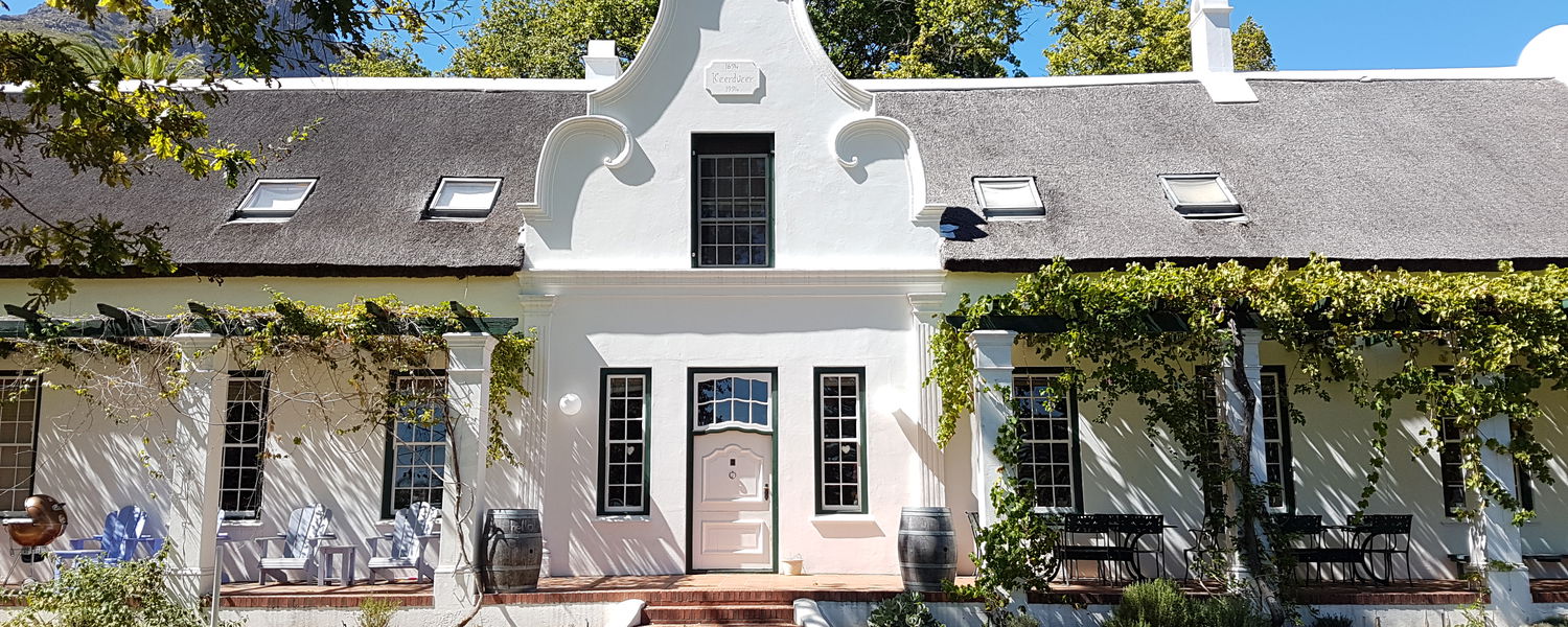 Manor House at Mont Angelis Cap Dutch Historic house in Stellenbosch from 1694