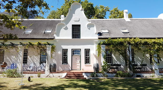 Manor House at Mont Angelis Cap Dutch Historic house in Stellenbosch from 1694