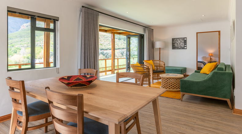 Space, comfort and views at Mont Angelis wine farm Stellenbosch