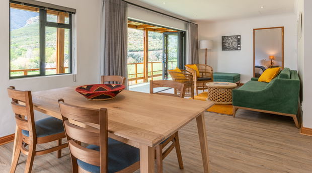 Space, comfort and views at Mont Angelis wine farm Stellenbosch