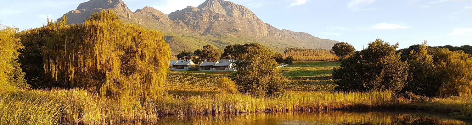Mont Angelis cottages at the foot of Helderberg Mountains Stellenbosch luxury self catering accommodation