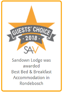 Voted Best BnB in Rondebosch by SA-Venues