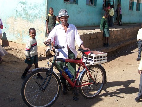 Zulu Gentleman with Bicycle