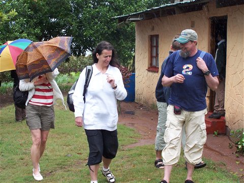 International Guests Visiting Zulu Village 