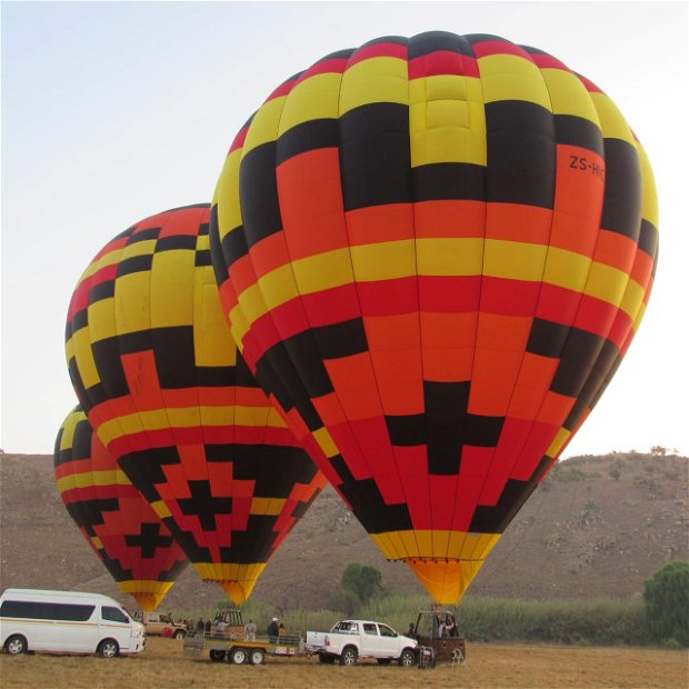 Our three brand new hot air balloons, providing passengers with safe and reliable hot air balloon rides.