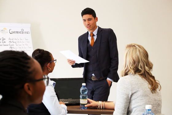 Fully equipped conference room at Celtis Country Lodge & Restaurant, perfect for corporate meetings and tailored event packages in Middelburg EC.