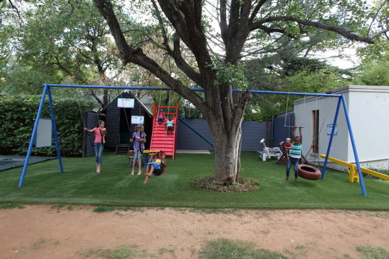 Outdoor play area at Celtis Country Lodge & Restaurant, the perfect child-friendly stop on the way to Hartenbos and the Garden Route.