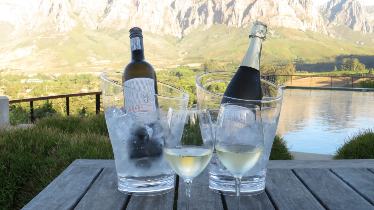 Limoenkloof wines exclusively had at De Zeven Guest Lodge