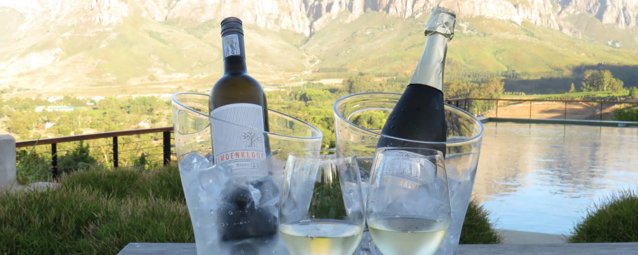 Limoenkloof wines exclusively had at De Zeven Guest Lodge