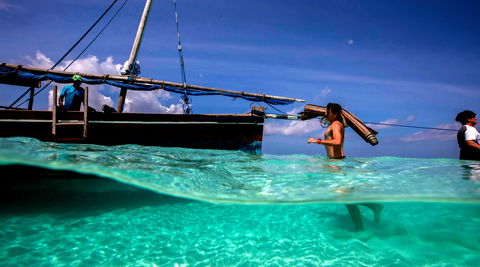 snorkeling on island holiday
