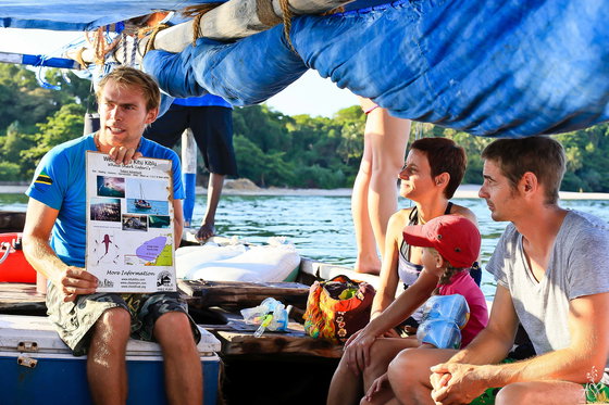 stay accommodation in a treehouse lodge on a tropical island off Tanzanian coast East Africa