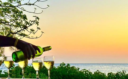 Sundowners at The Red Herring bar