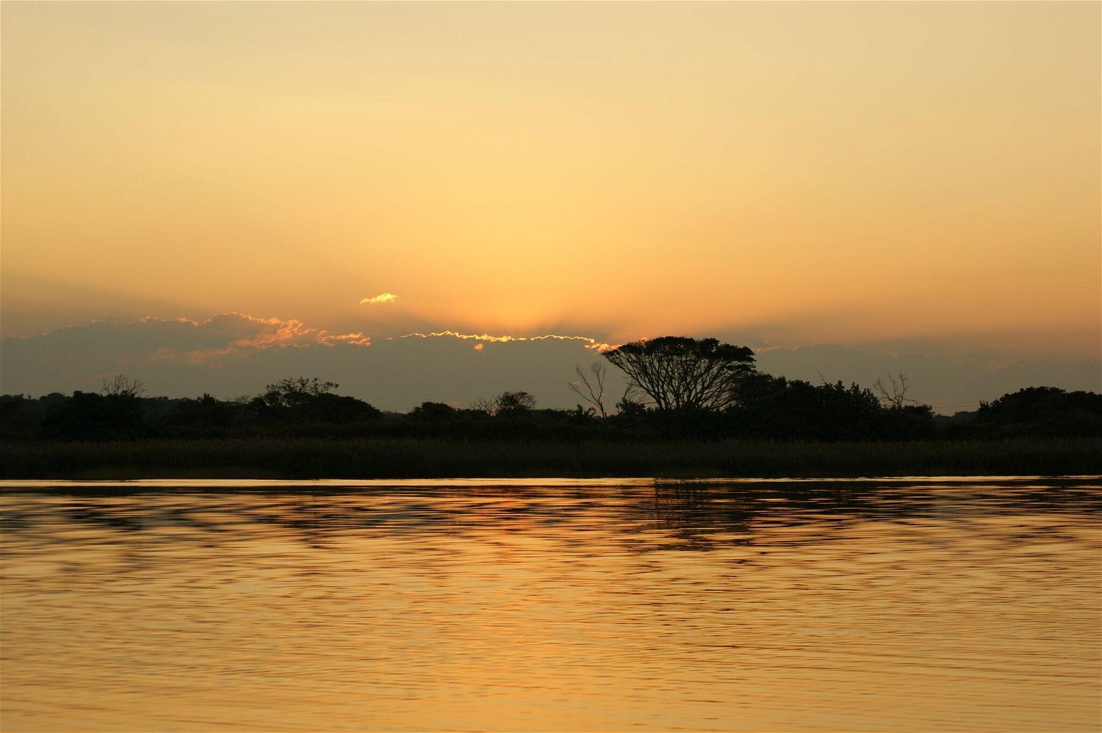 Sunset over St Lucia Estuary
