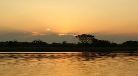 Sunset over St Lucia Estuary
